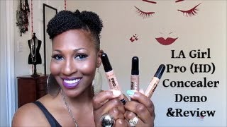 LA Girl Pro HD Concealer DemoReview [upl. by Lurette]