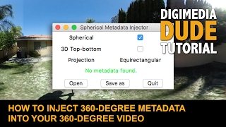 How To Inject 360Degree Metadata Into Your 360Degree Video [upl. by Husain]