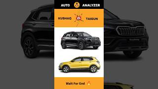 Skoda Kushaq 😍 Vs Volkswagen Taigun 🤩  Full Comparison amp Review 🔥  shorts [upl. by Querida]