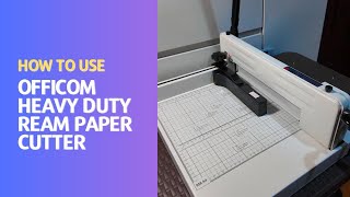 How to use Officom Heavy Duty Ream Paper Cutting Machine [upl. by Etnauj]