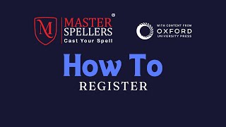 How To Register for Master Spellers  StepByStep [upl. by Charie]