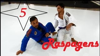 Jiu Jitsu 5 Raspagens Paras os Iniciantes  Feu Bjj [upl. by Jesse]