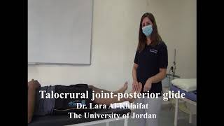 Talocrural joint posterior glide [upl. by Ayanat709]