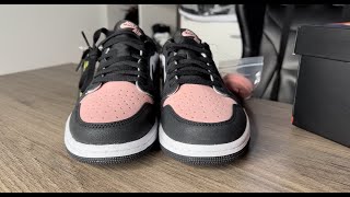 Air Jordan 1 Low Bleached Coral On Feet Review [upl. by Hurless]