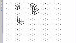 Isometric dot paper and 3D shapes [upl. by Gerdi]