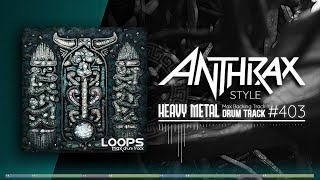 Heavy Metal Drum Track  Anthrax Style  150 bpm [upl. by An173]