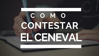 Como Contestar el CENEVAL Curso Online [upl. by Grassi963]