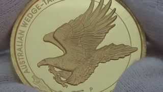 2oz WedgeTailed Eagle High Relief Gold Proof Coin [upl. by Elacsap475]