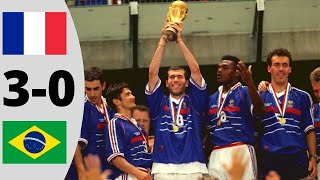 France vs Brazil 30  1998 World Cup Final  All Goals and Extended Highlights [upl. by Htennek]