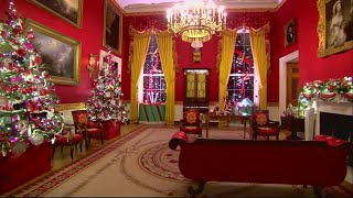 See this years White House Christmas decorations [upl. by Pagas]