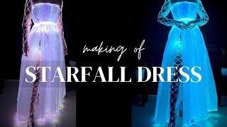 Making a Starfall Dress Lumisonata Light Up Fibre Optic Fabric [upl. by Lenrad941]