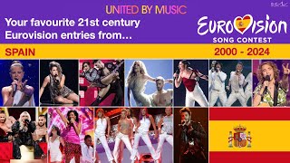 🇪🇸 Spain at Eurovision Your favourite entries 20002024 [upl. by Divan]