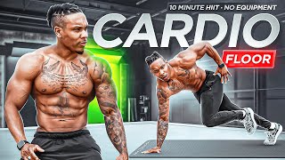 INTENSE 10 MINUTE HIIT CARDIO FLOOR WORKOUT [upl. by Kylie927]