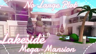 Bloxburg  No Large Plot Blush Lakeside Family Mansion [upl. by Mont]