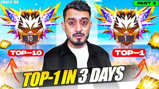 Playing Continue 20 Days For Region Top 1🥇 और उसके बाद😭  BR Ranked  Hard Challenge Ep 8 Part 3 [upl. by Hagai]