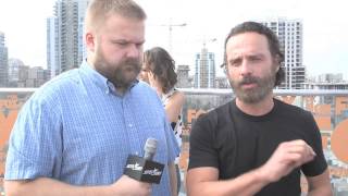 Skybound at the Fox Intl Breakfast with Andrew Lincoln amp Norman Reedus [upl. by Yatzeck]