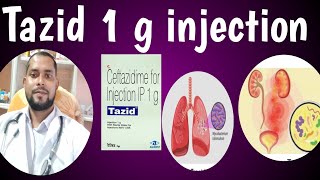 Tazid 1 g injection use in Bangla Dosage side effects Bangla only for bacteria disease injection [upl. by Ahcila339]