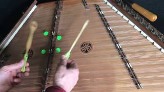 Lesson 3 Hammered Dulcimer  Triangle Chords [upl. by Laertnom]