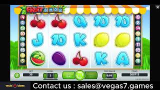 Fruit Shop  Vegas7Games  SlotGame [upl. by Kegan]