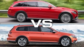 Mercedes EClass All Terrain vs Volkswagen Passat Alltrack [upl. by Atinhoj]