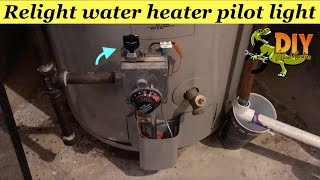 How to light water heater PILOT light  AO Smith Promax [upl. by Malita]