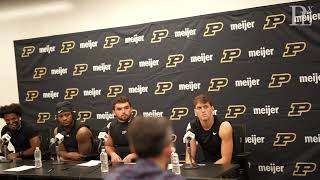 Kyndrich Breedlove Reggie Love III Ryan Browne and Hudson Miller speak postgame after Oregon loss [upl. by Anedal561]