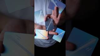 Oddly satisfying sounds of card shuffling😮‍💨shorts asmr satisfying cardshuffle holographic [upl. by Assenev696]