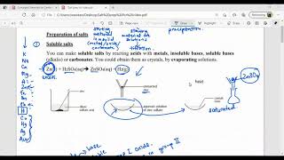 IGCSE Chemistry Salt preparation revision [upl. by Otnicaj]