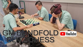 GM Daniel Naroditsky Blindfold Blitz Chess Emory Castle Chess Camp Atlanta [upl. by Marshall402]