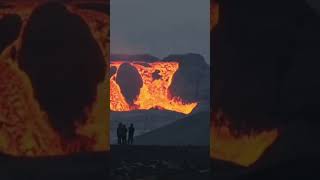 HUGE LAVA FLOWS Iceland Volcano [upl. by Notsle273]