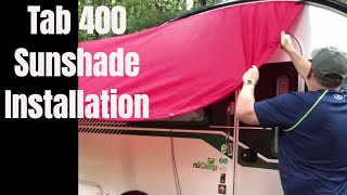 NuCamp TaB 400 Sunshade Installation [upl. by Ennylcaj]