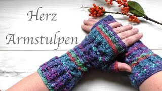 Teil 3 Der Daumenkeil  Armstulpen stricken [upl. by Etnoj]