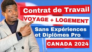 Nouveau Programme Dimmigration Canada 2024  Billet dAvion et Logement [upl. by Alvord]