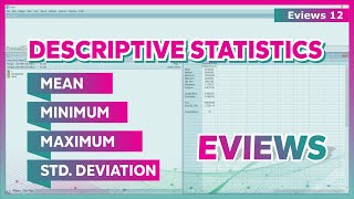 STATISTIK DESKRIPTIF EVIEWS ➡️ CARA ANALISIS STATISTIK DESKRIPTIF DENGAN EVIEWS [upl. by Jakoba]