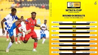 FULL RESULTS OF MTN FA CUP ROUND OF 64 KOTOKO AND HEARTS 6 GOALS TRILLER [upl. by Inahpets621]