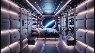 Spaceship Bedroom  Space Ambience for Work Study Sleep Relax [upl. by Ruggiero]