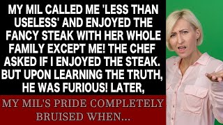 My MIL always enjoyed fancy steak with the family but not with me Yet her pride took a hit when [upl. by Detta]