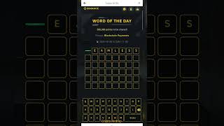 Binance Crypto WODL 8 Letters Answer Today  Word Of The Day  Blockchain Payments Theme [upl. by Bathsheb]