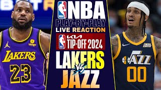 🔴LA LAKERS vs UTAH JAZZ │ LIVE NBA Basketball Game PlayByPlay Reaction amp Scoreboard [upl. by Kristopher]