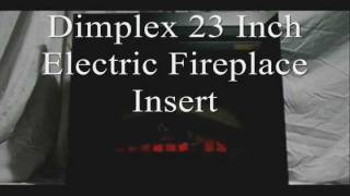 Dimplex 23in Electric Fireplace Insert With Trim amp Glass DFB4047  Heats 400 sqft [upl. by Tiras44]