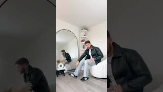 Smart to Casual With a leather jacket yes or no shotsvideo mensfashion youtubeshorts [upl. by Aleron37]