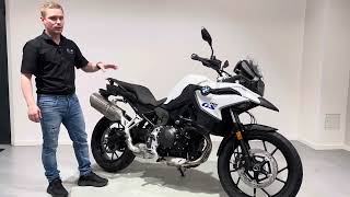 Annoncevideo  BMW F 800 GS Standard mSænknings sæt  Light White  2024 [upl. by Adaval]