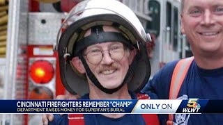 Cincinnati firefighters honor man who spent lifetime honoring them [upl. by Rodrick]