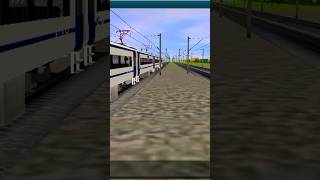 Trainz simulator vande bharat express vs maharajas express parallel overtake shorts ytshorts [upl. by Bennie]