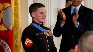 Marine awarded Medal of Honor after absorbing grenade blast [upl. by Anneg719]