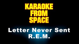 REM • Letter Never Sent  Karaoke • Instrumental • Lyrics [upl. by Archibold555]