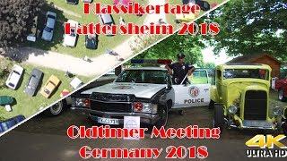 Klassikertage Hattersheim 2018 Treffen Airpictures Oldtimer meeting Germany [upl. by Berenice]