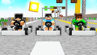 EKİPLE EFSANE ARABA YARIŞI YAPTIK 🚗 Minecraft [upl. by Ellard]