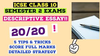 How to score 2020 in Descriptive Essay of ICSEISC English Language Semester 2 Examinations [upl. by Oilut885]