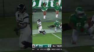 Jalen Hurts goes deep to DeVonta Smith for 46 yards 🦅🔥 Eagles vs Jaguars Highlights [upl. by Miett]